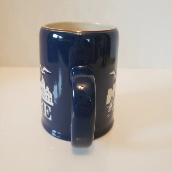 Vtg Baltimore Blue  Ceramic Gloss Glazed Coffee Mug. - Picture 4 of 9